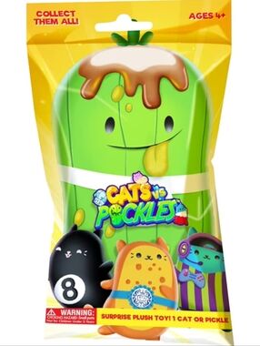 Cats vs Pickles Green Popsicle Plush Toy